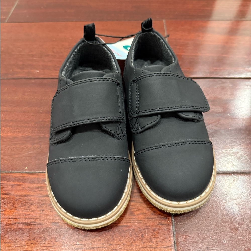 Cat & Jack Black Dress Shoes with Velcro Strap